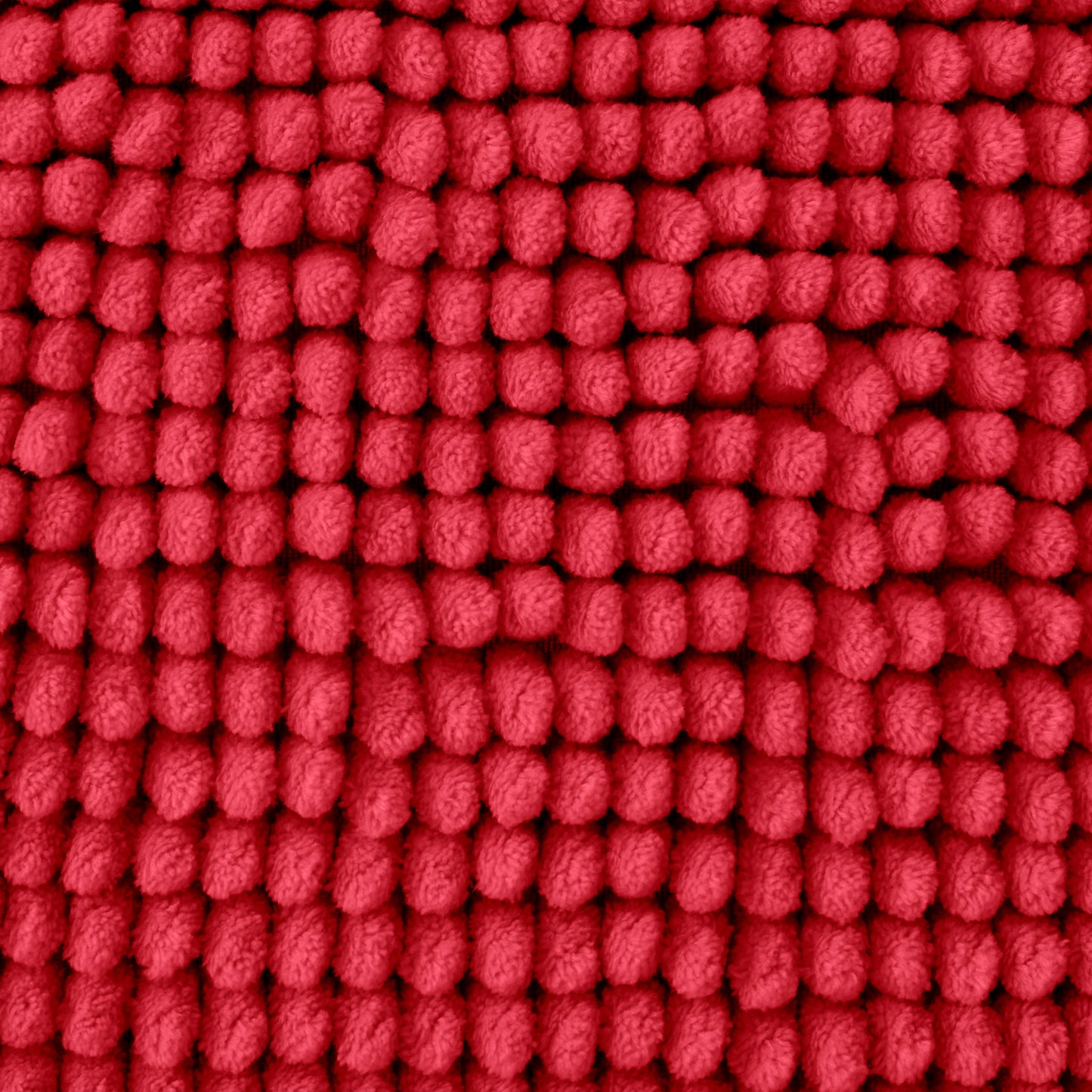 Bobble Textured Bath Mat in Red