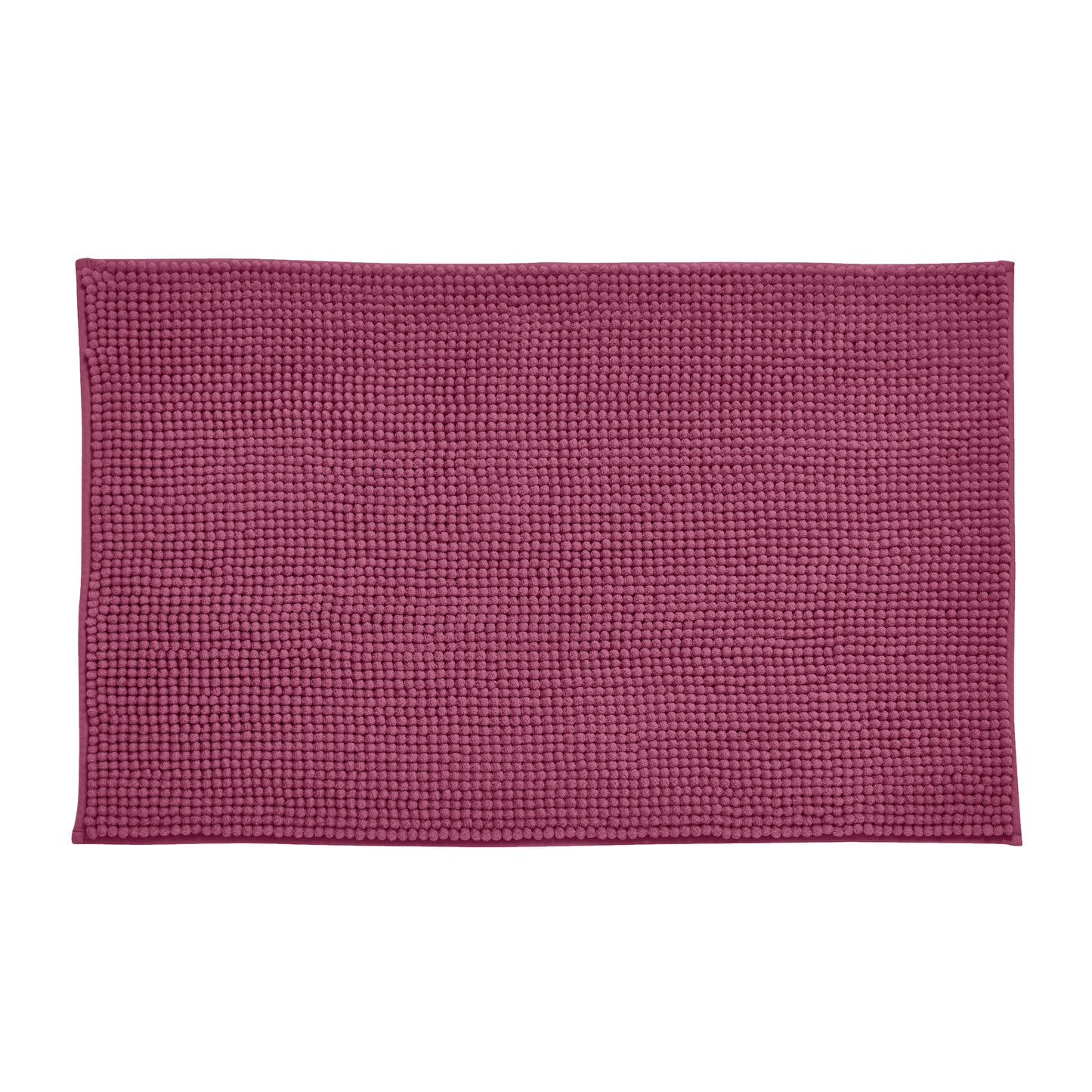 Bobble Textured Bath Mat Raspberry