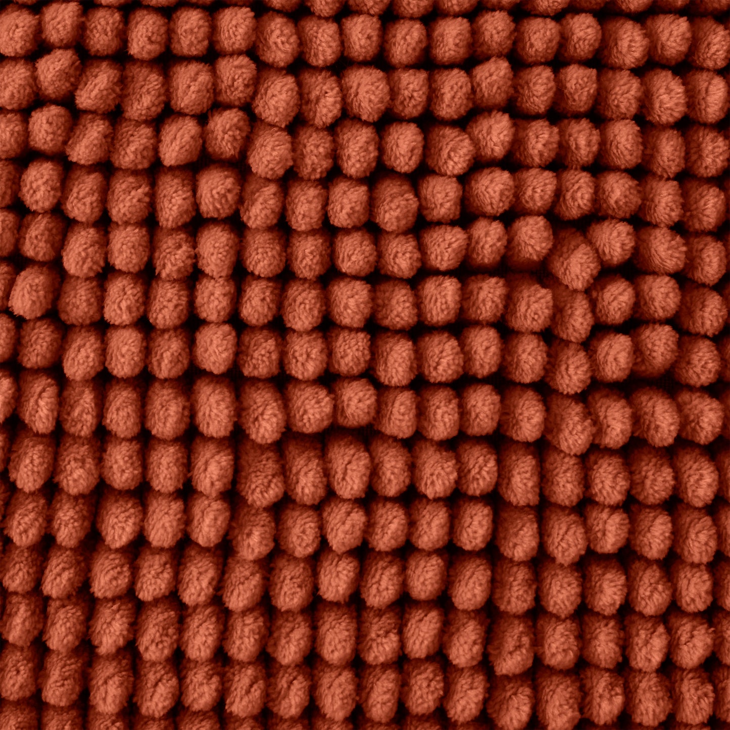 Bobble Textured Bath Mat Terracotta