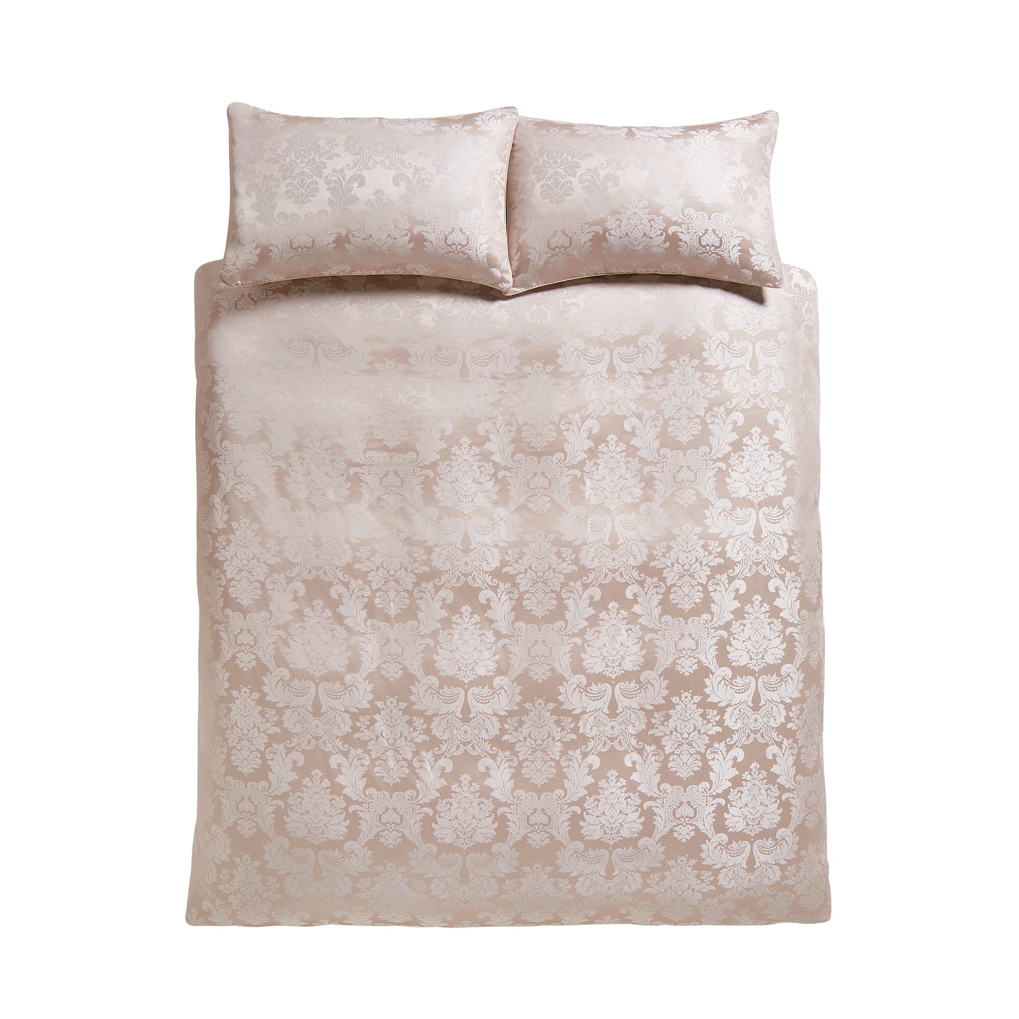 Damask Jacquard Duvet Cover Set in  Champagne Gold by Catherine Lansfield