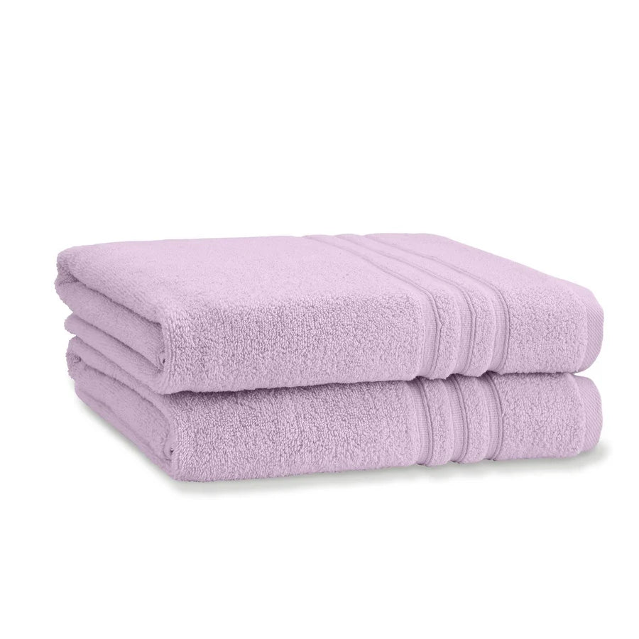 Zero Twist Bath Sheet Pair in Lilac by Catherine Lansfield