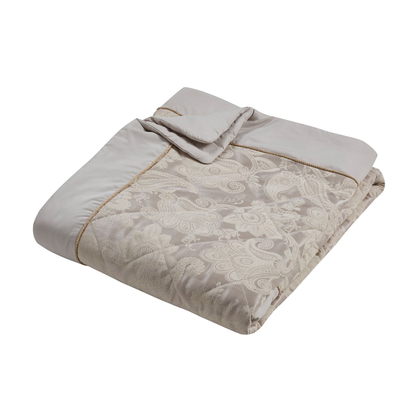 Opulent Jacquard Bedspread in Champagne Gold by Catherine Lansfield