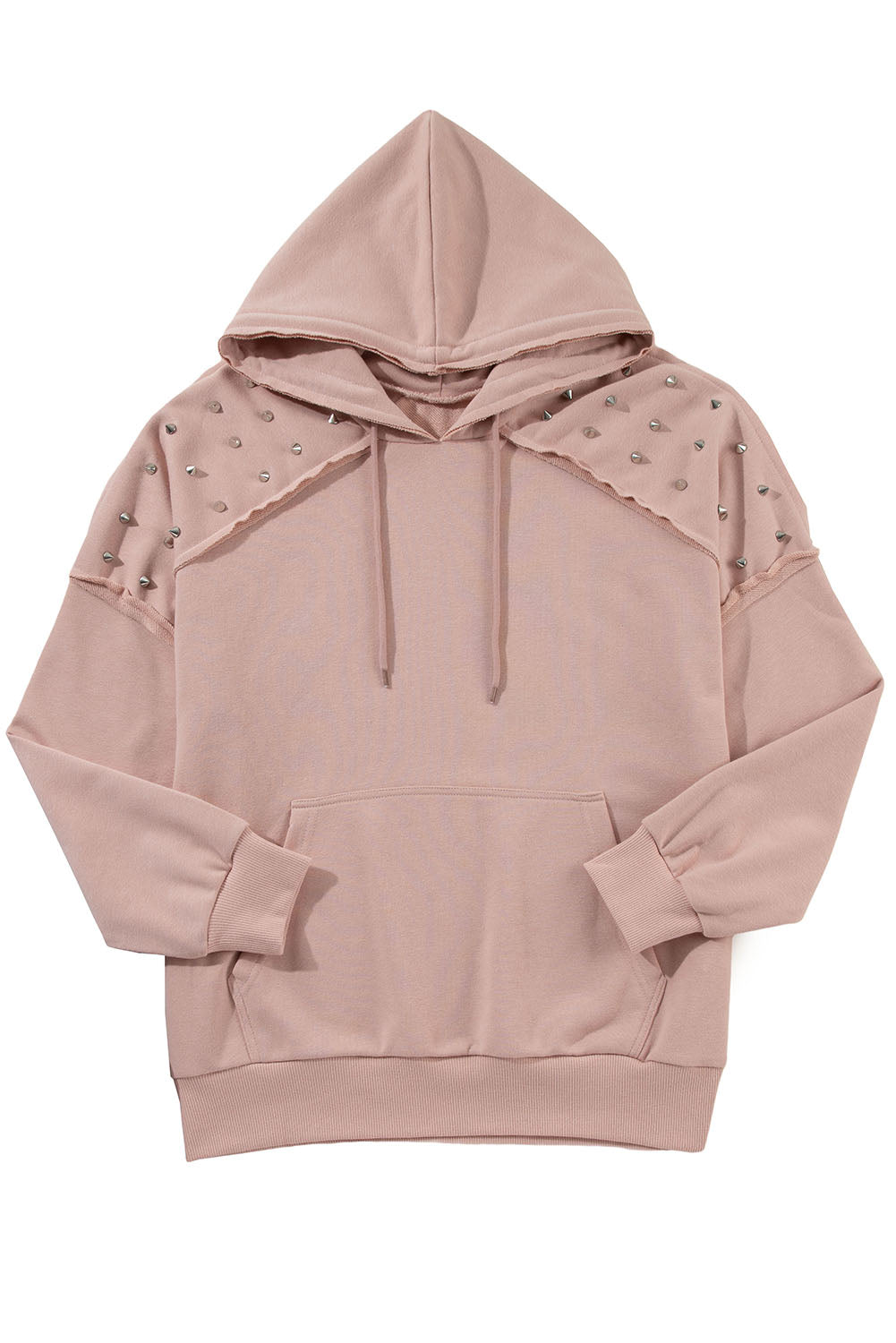 Stud Detail Kangaroo Pocket Hoodie