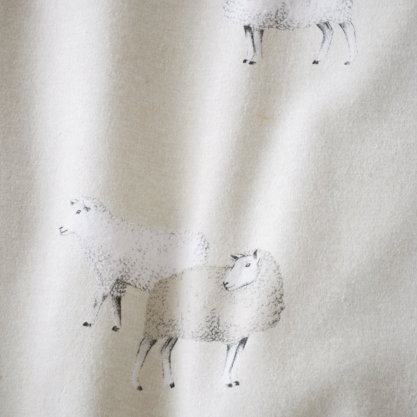 Brushed Cotton Sheep Reversible Duvet Cover Set in Natural by Catherine Lansfield