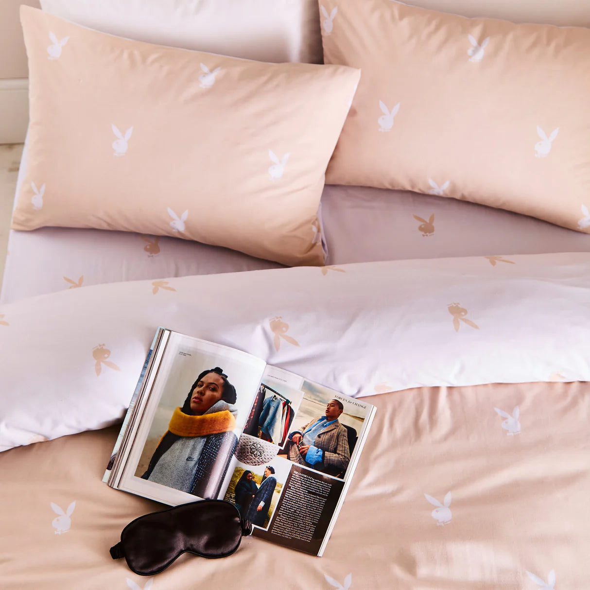 Iconic Bunny Nude Duvet Cover Set by Playboy