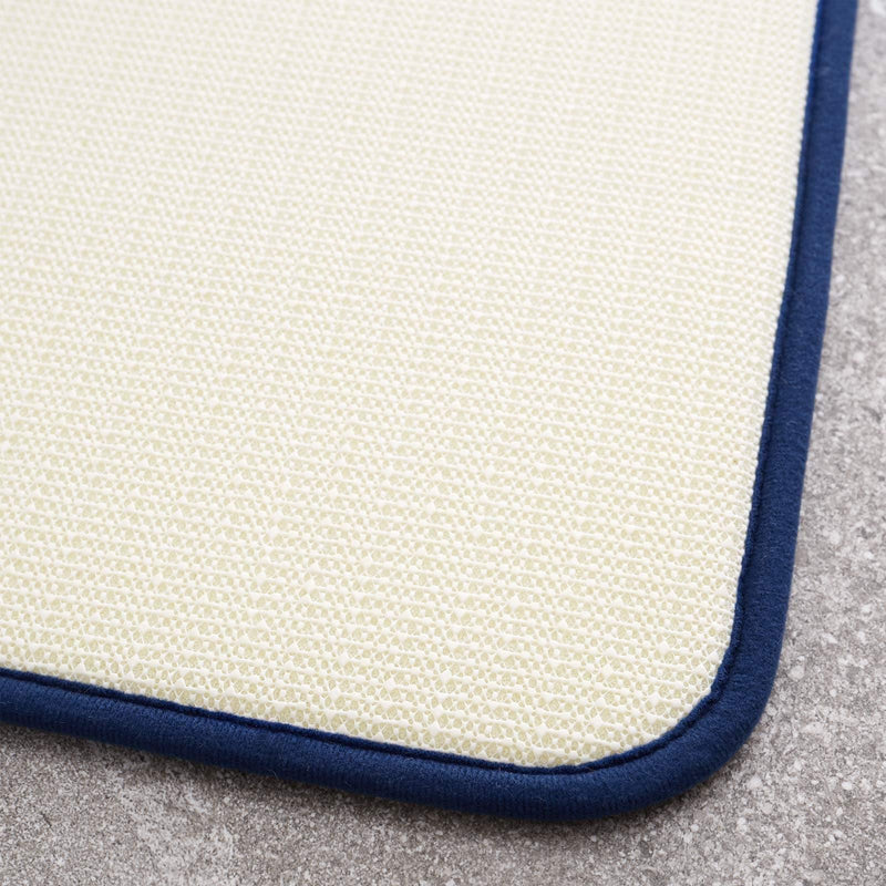 Anti-Bacterial Bath & Pedestal Mat Set Navy