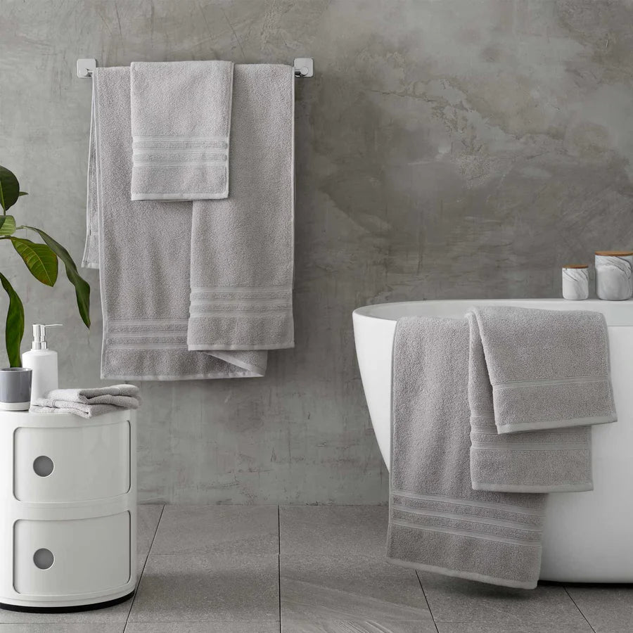 Zero Twist 6 Piece Towel Bale Set in Silver by Catherine Lansfield