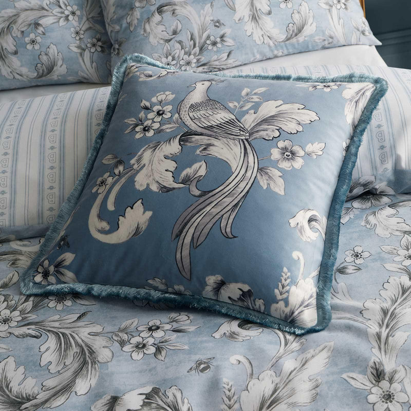 Regal Floral Filled Cushion - Bridgerton By Catherine Lansfield