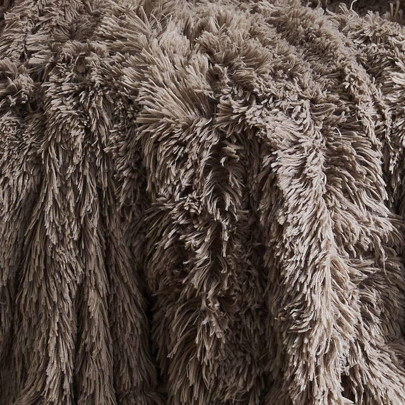 Cuddly Deep Pile Throw Natural