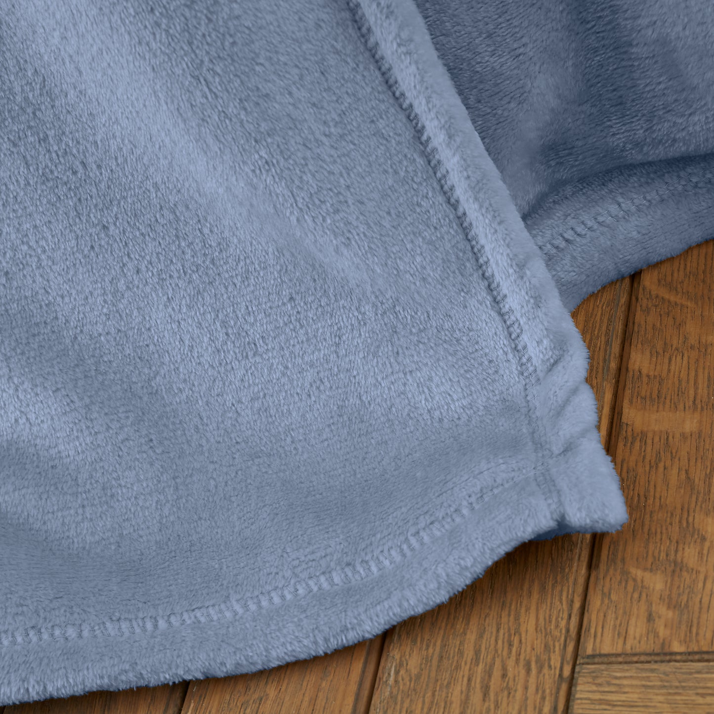 Velvet Touch Raschel Blanket Throw in Lansfield Blue by Catherine Lansfield