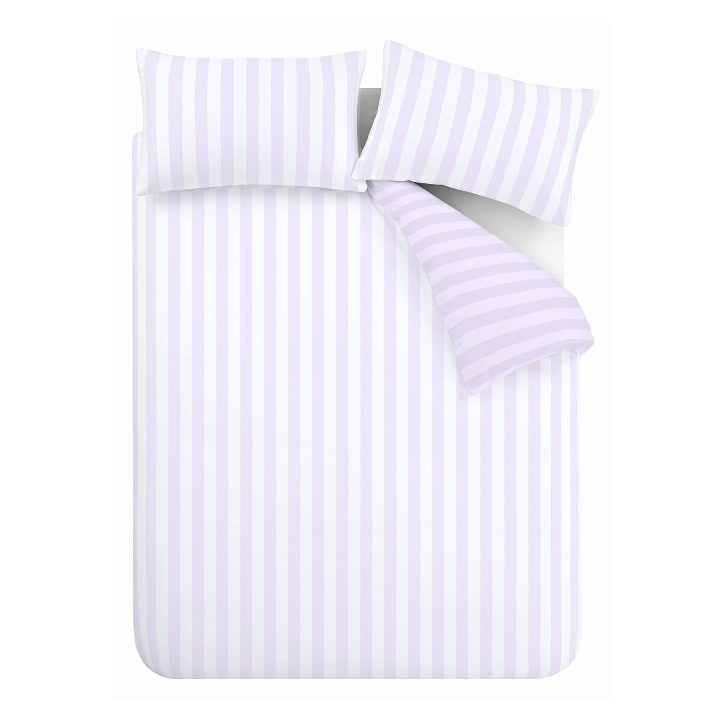 Lilac Stripe Tease Duvet Cover Set by Sassy B