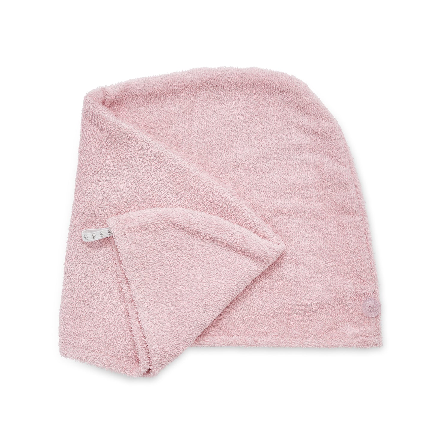 Catherine Lansfield Quick Dry Cotton Turbie Head Wrap Towel Pair in Pink