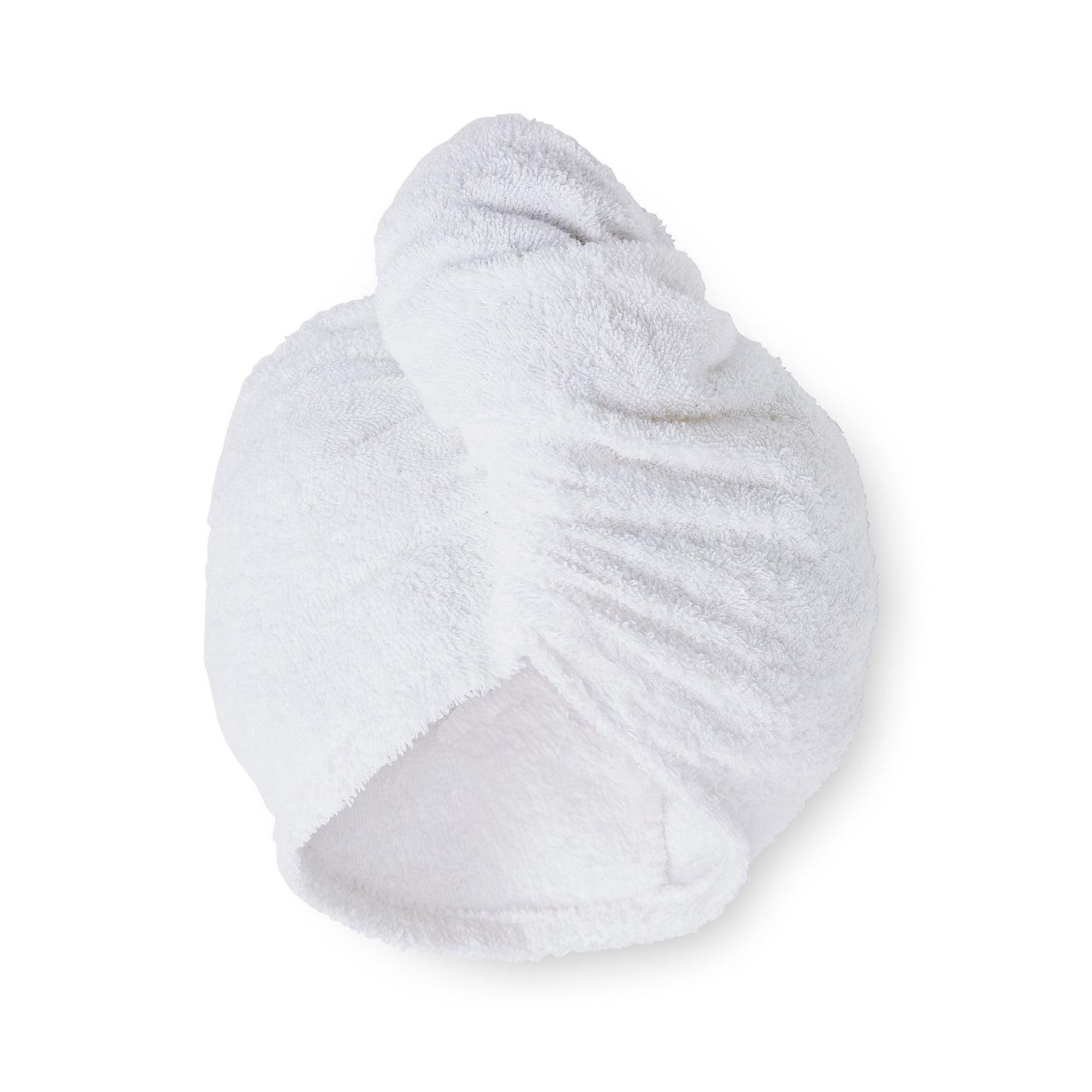 Catherine Lansfield Quick Dry Cotton Turbie Head Wrap Towel Pair in White