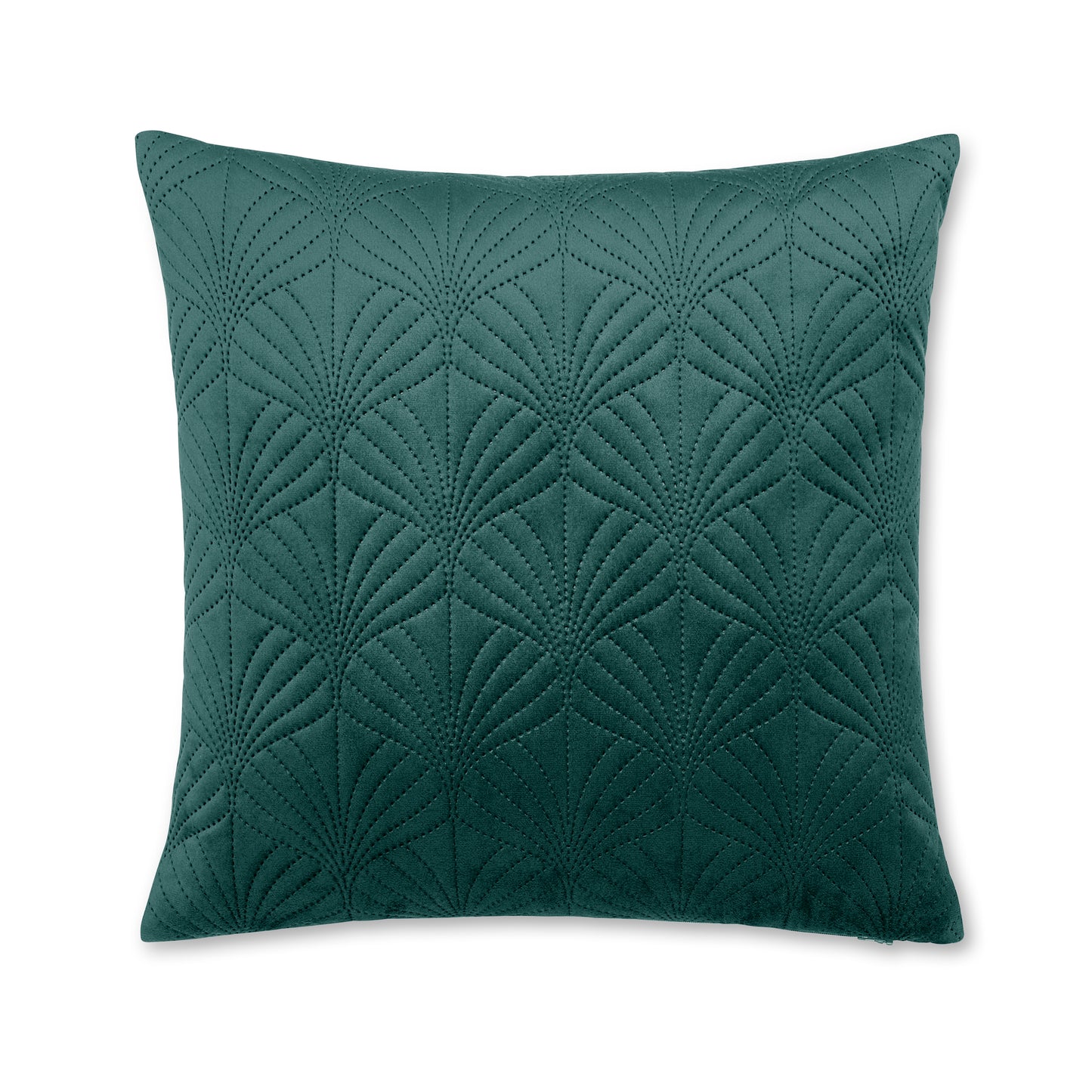 Art Deco Pearl Filled Cushion  in Teal by Catherine Lansfield