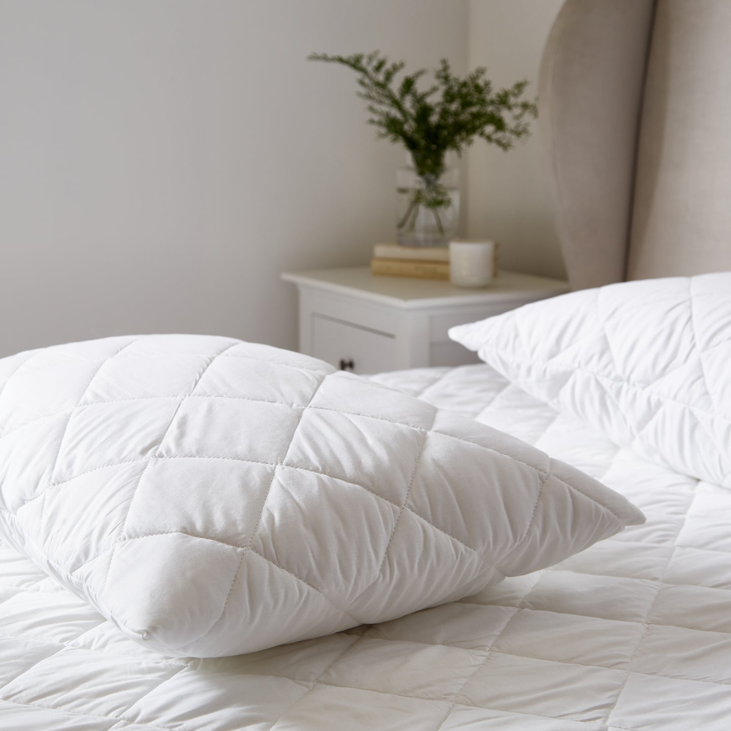 Bianca Temperature Controlling TENCEL™ Lyocell 48x76cm Pillow Protector Pair in White