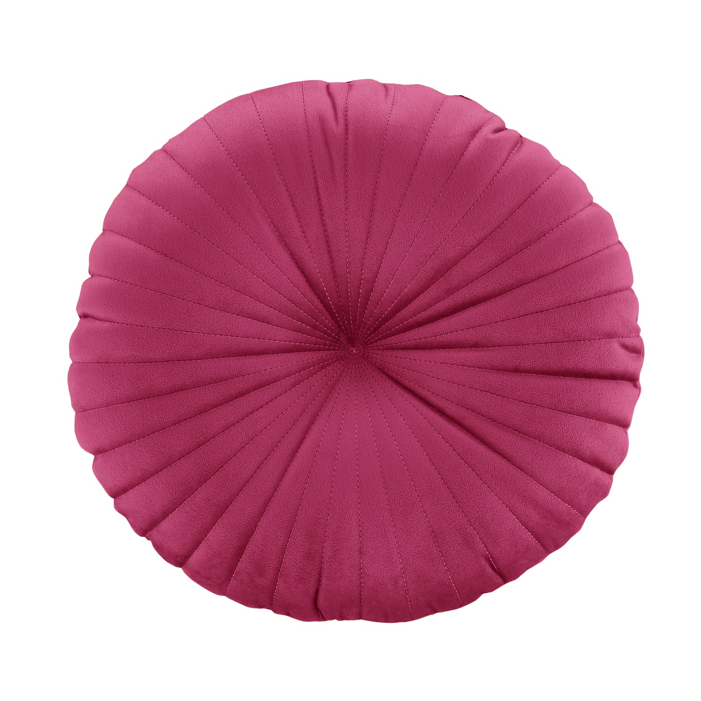 Round Soft Touch Cushion in Hot Pink by Catherine Lansfield