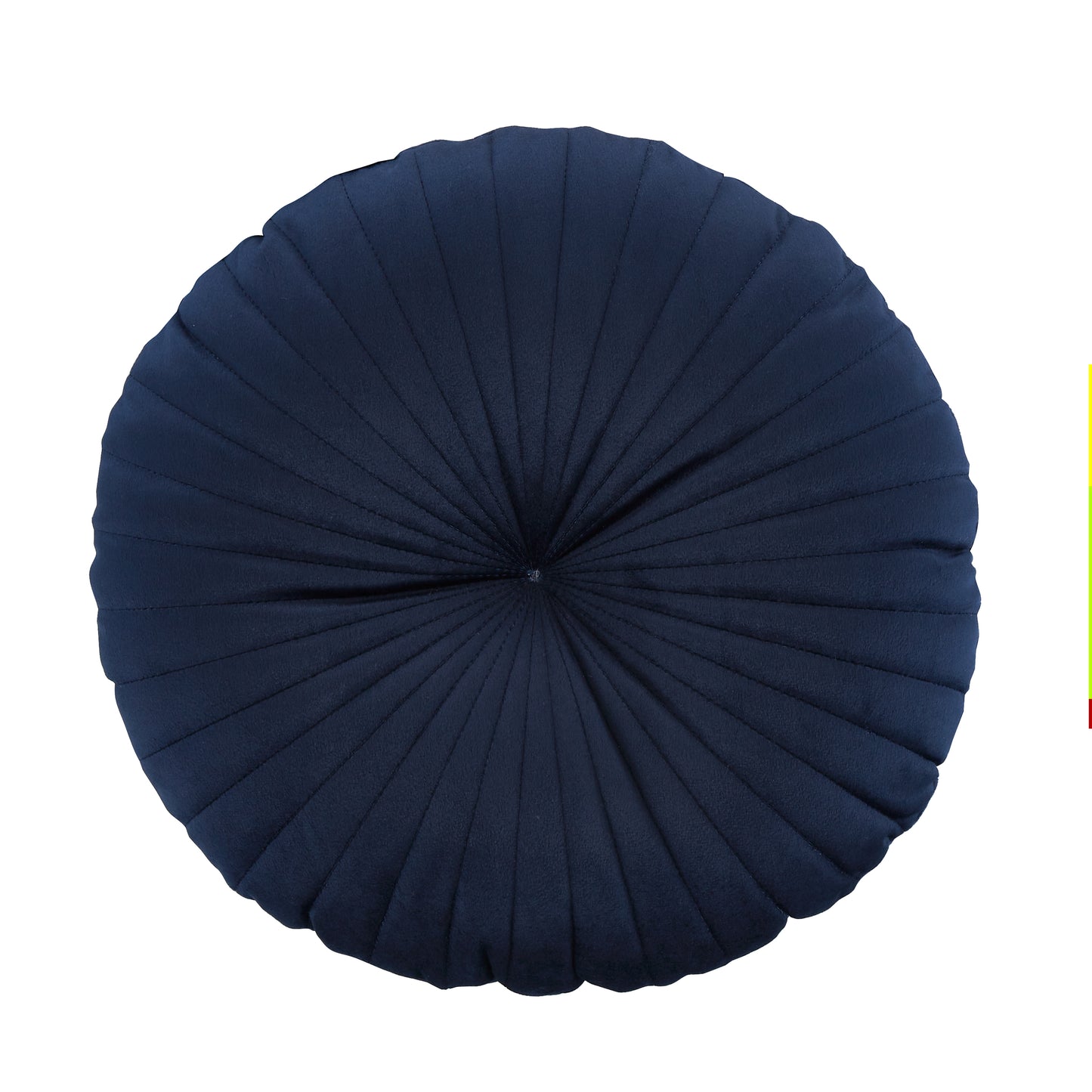 Navy Blue Round Soft Touch Cushion