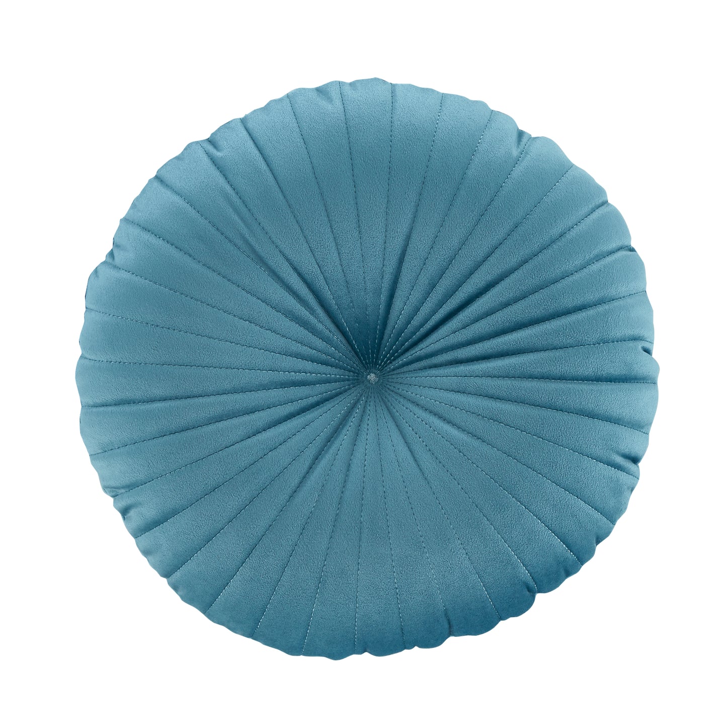 Teal Round Soft Touch Cushion