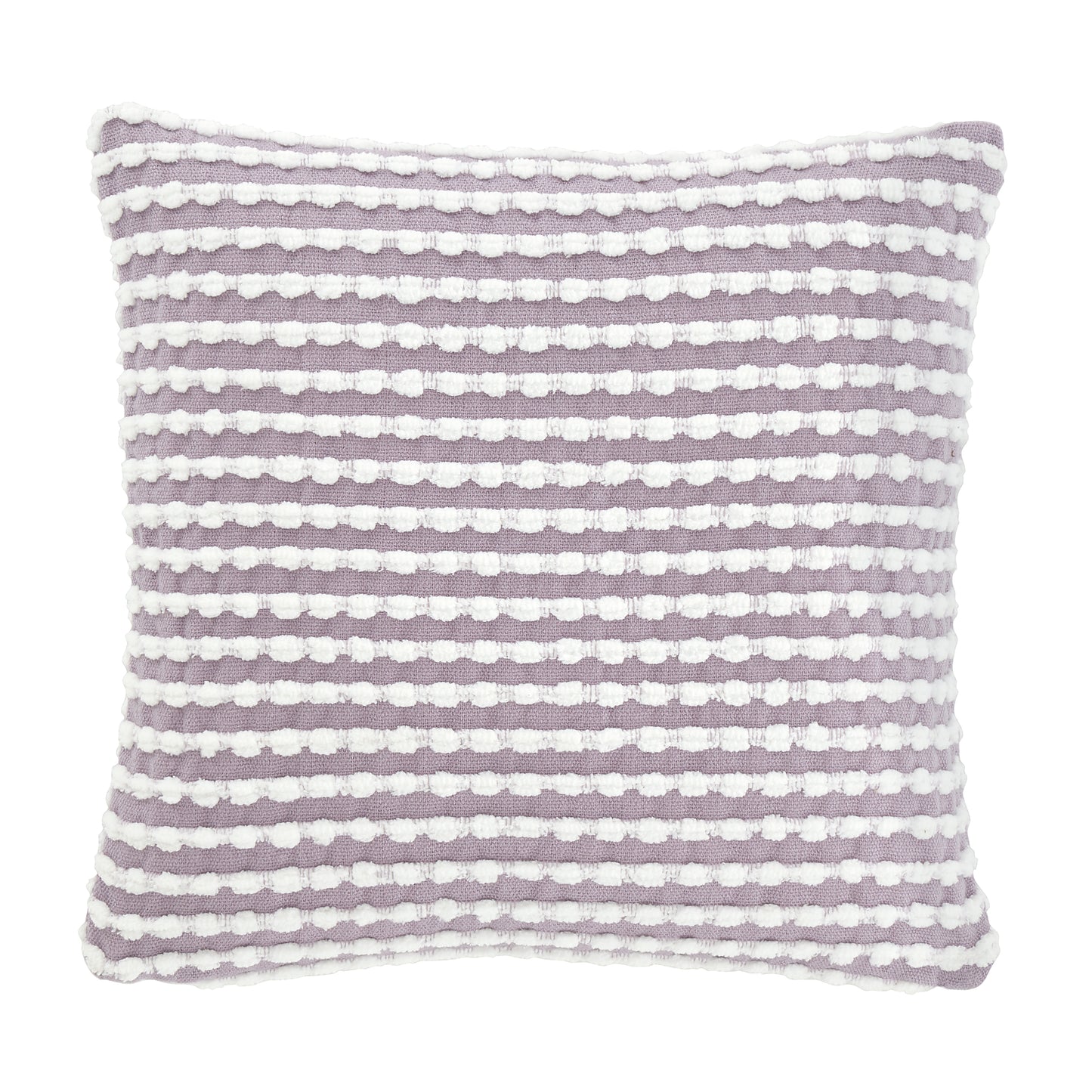 Stab Stitch Fileld Cushion in Lilac by Catherine Lansfield