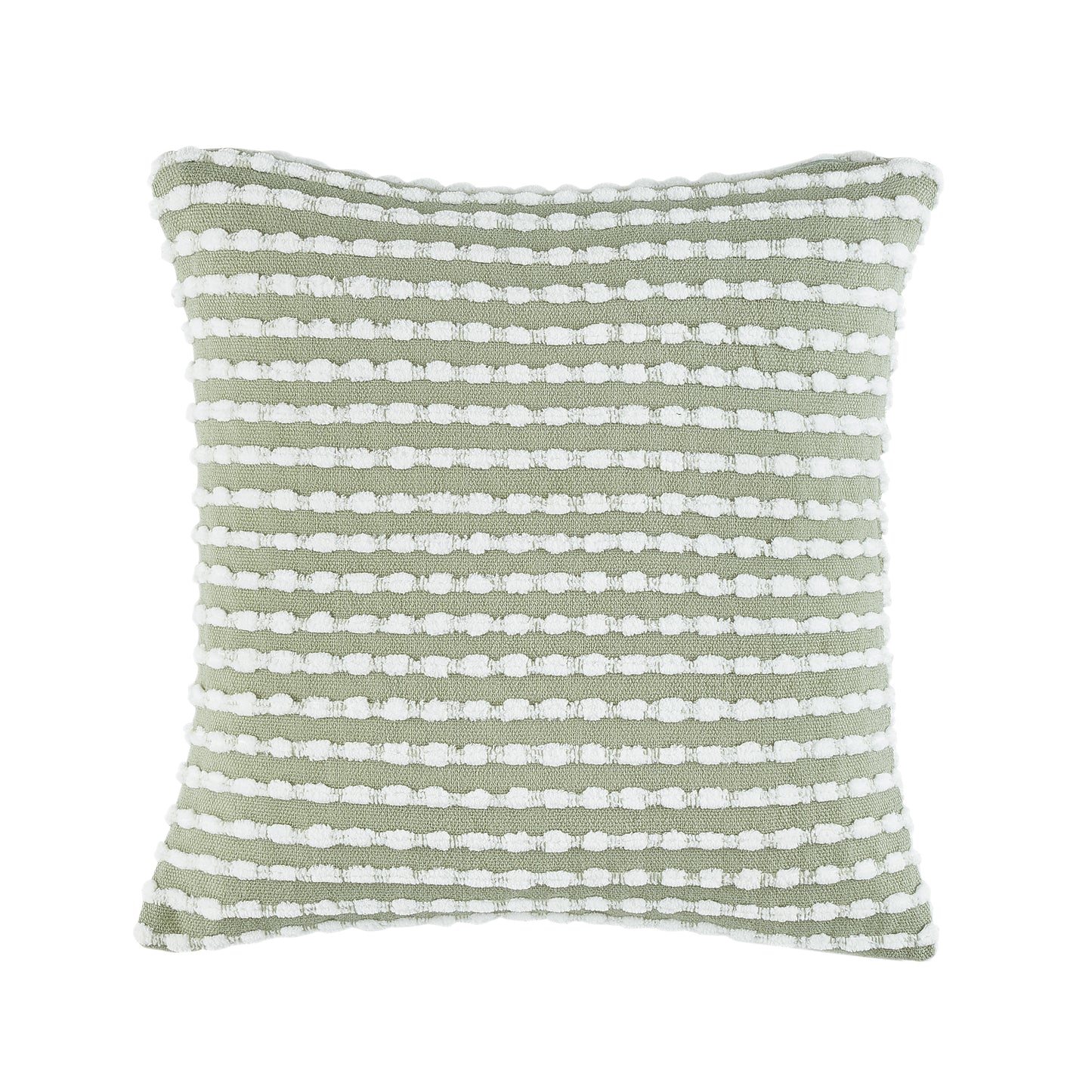 Stab Stitch Fileld Cushion in Sage by Catherine Lansfield