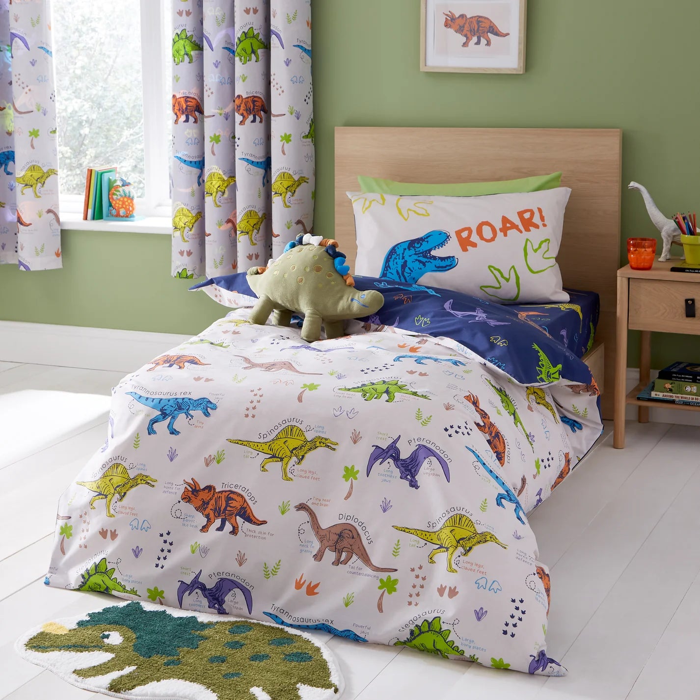 Prehistoric Dinosaurs Duvet Cover Set by Catherine Lansfield Kids