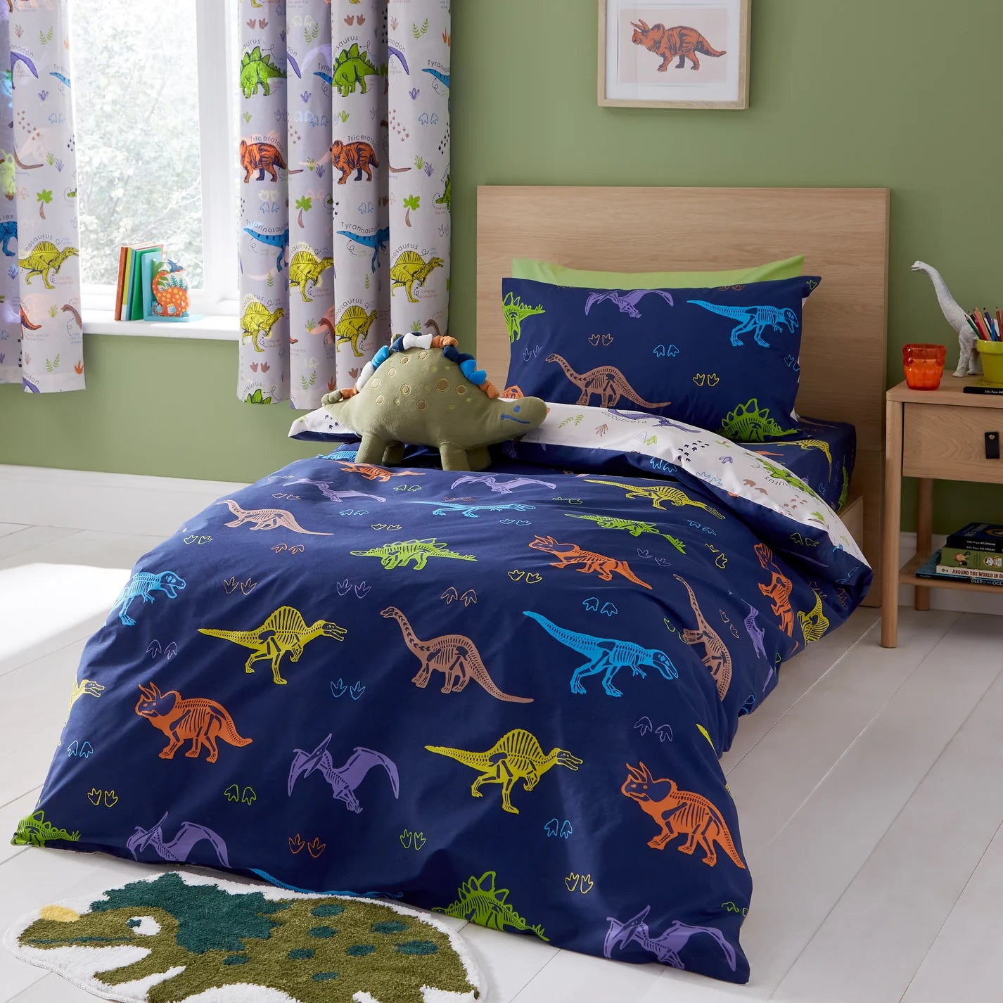 Prehistoric Dinosaurs Duvet Cover Set by Catherine Lansfield Kids