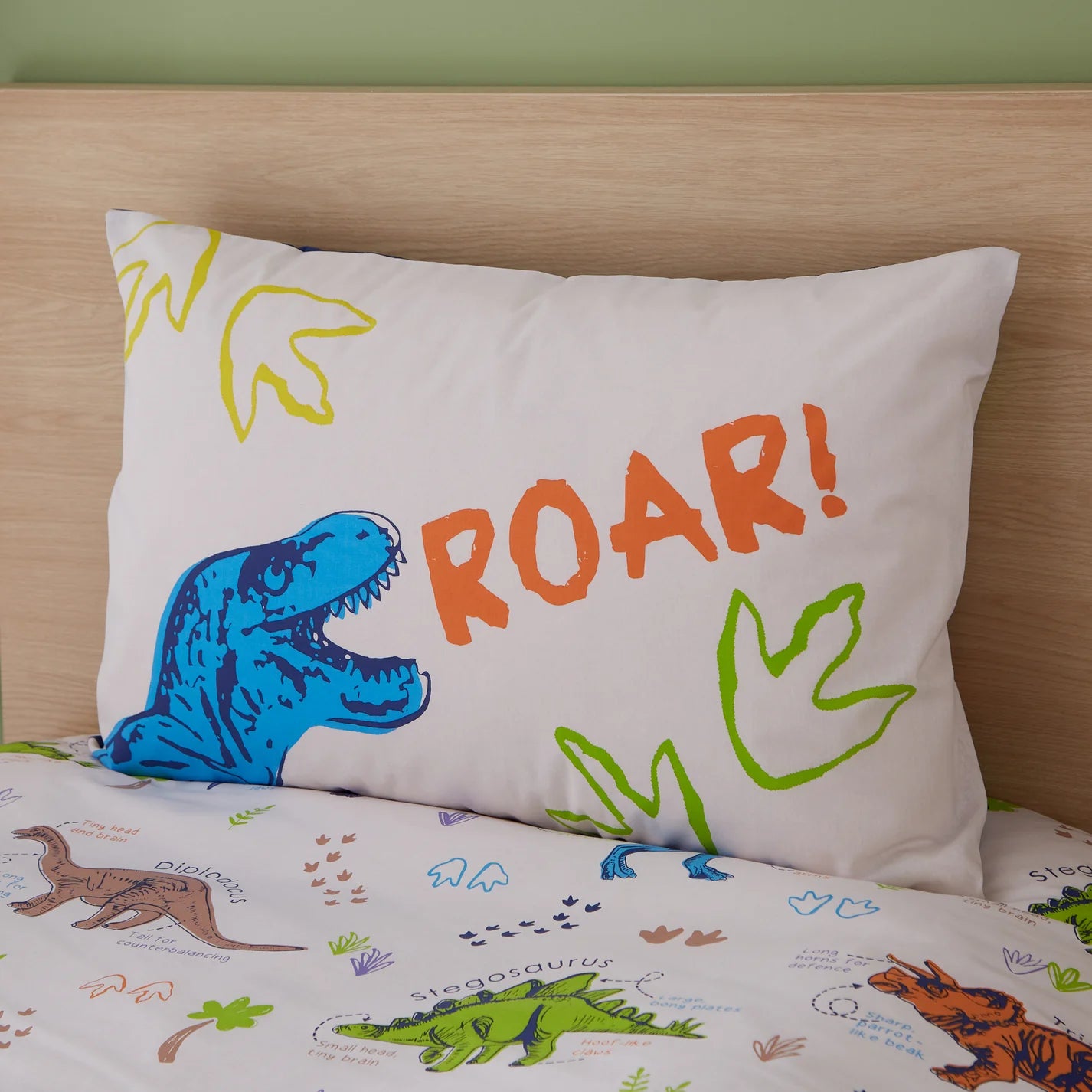 Prehistoric Dinosaurs Duvet Cover Set by Catherine Lansfield Kids