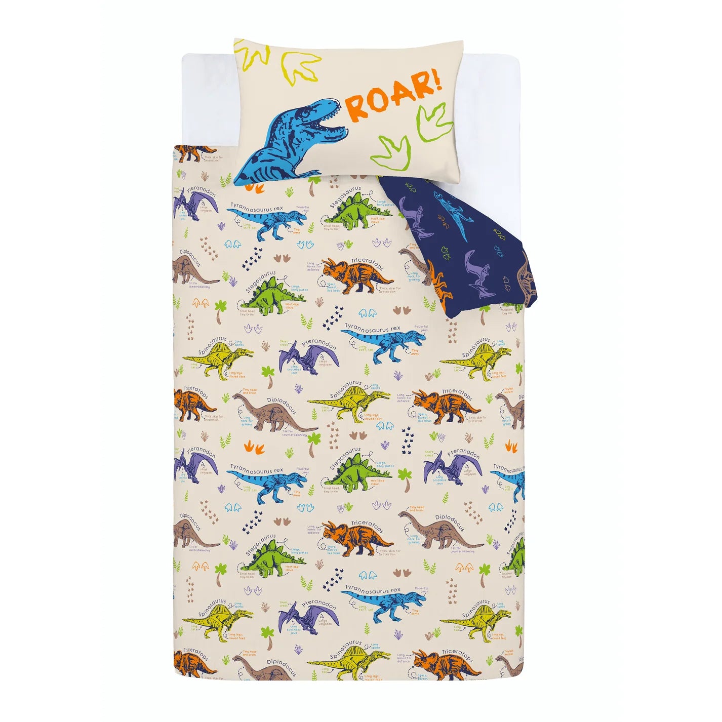 Prehistoric Dinosaurs Duvet Cover Set by Catherine Lansfield Kids