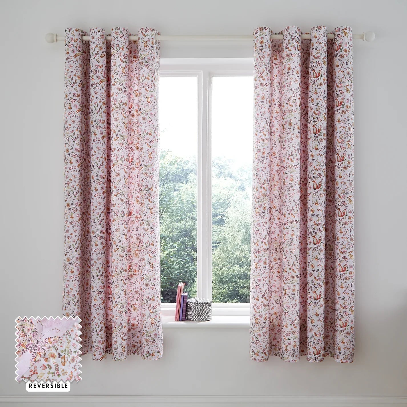 Enchanted Butterfly Eyelet Curtains by Catherine Lansfield kids