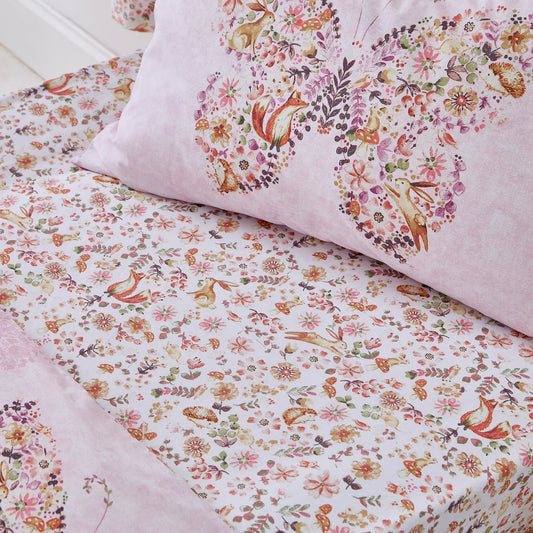 Enchanted Butterfly Fitted Sheet by Catherine Lansfield kids