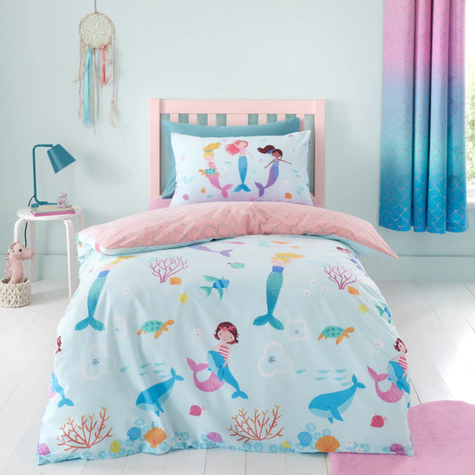 Mermaid Duvet Cover Set by Catherine Lansfield Kids