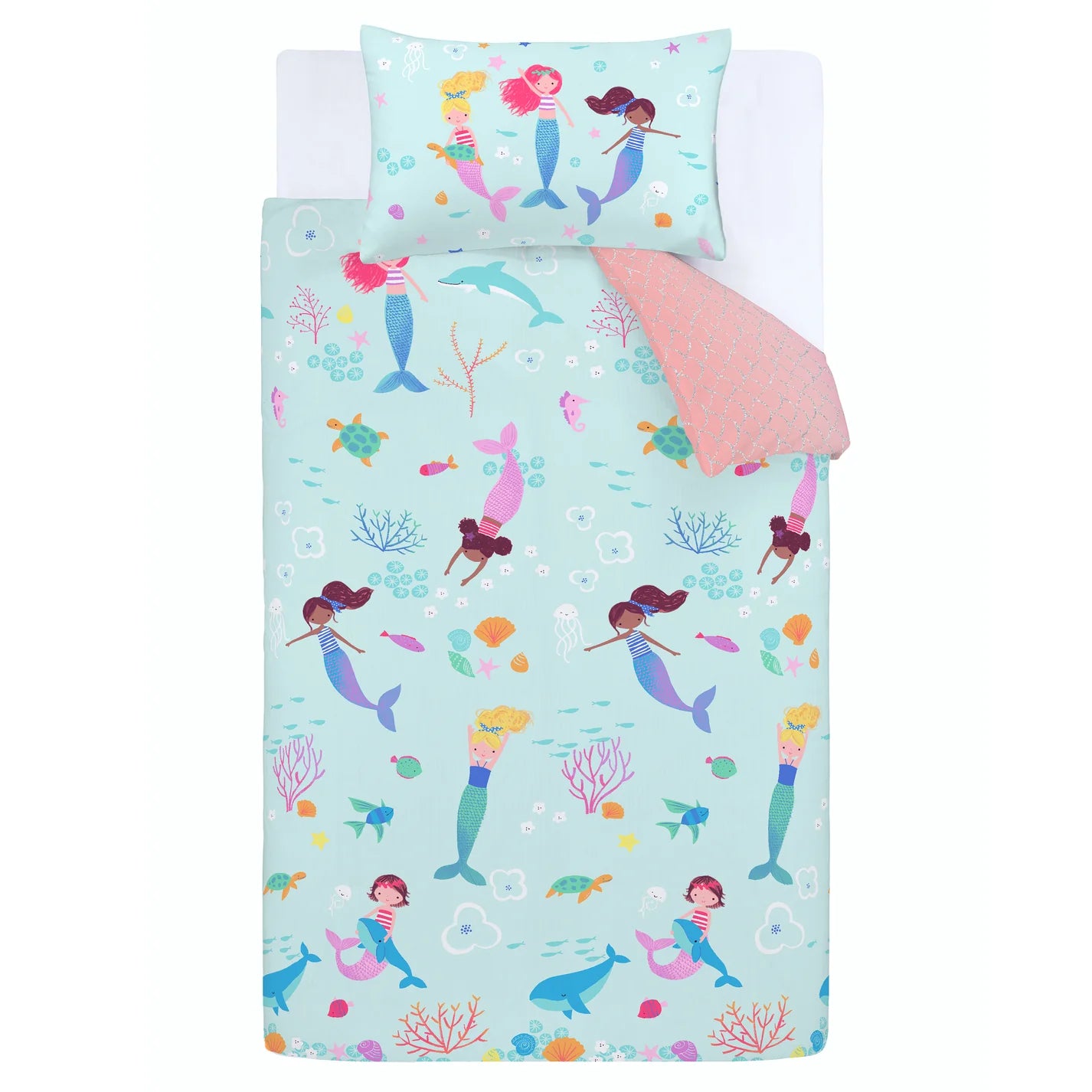 Mermaid Duvet Cover Set by Catherine Lansfield Kids