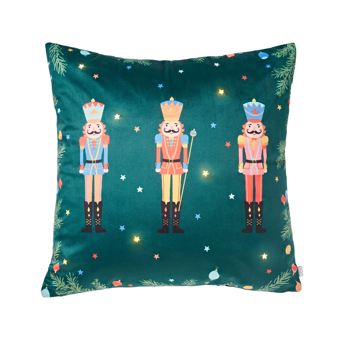 Christmas Nutcracker Soft Touch Light Up Filled Cushion by Catherine Lansfield