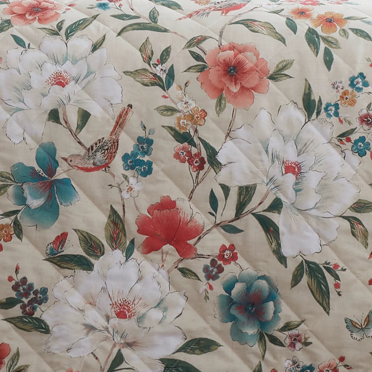 Pippa Floral Birds Bedspread by Catherine Lansfield