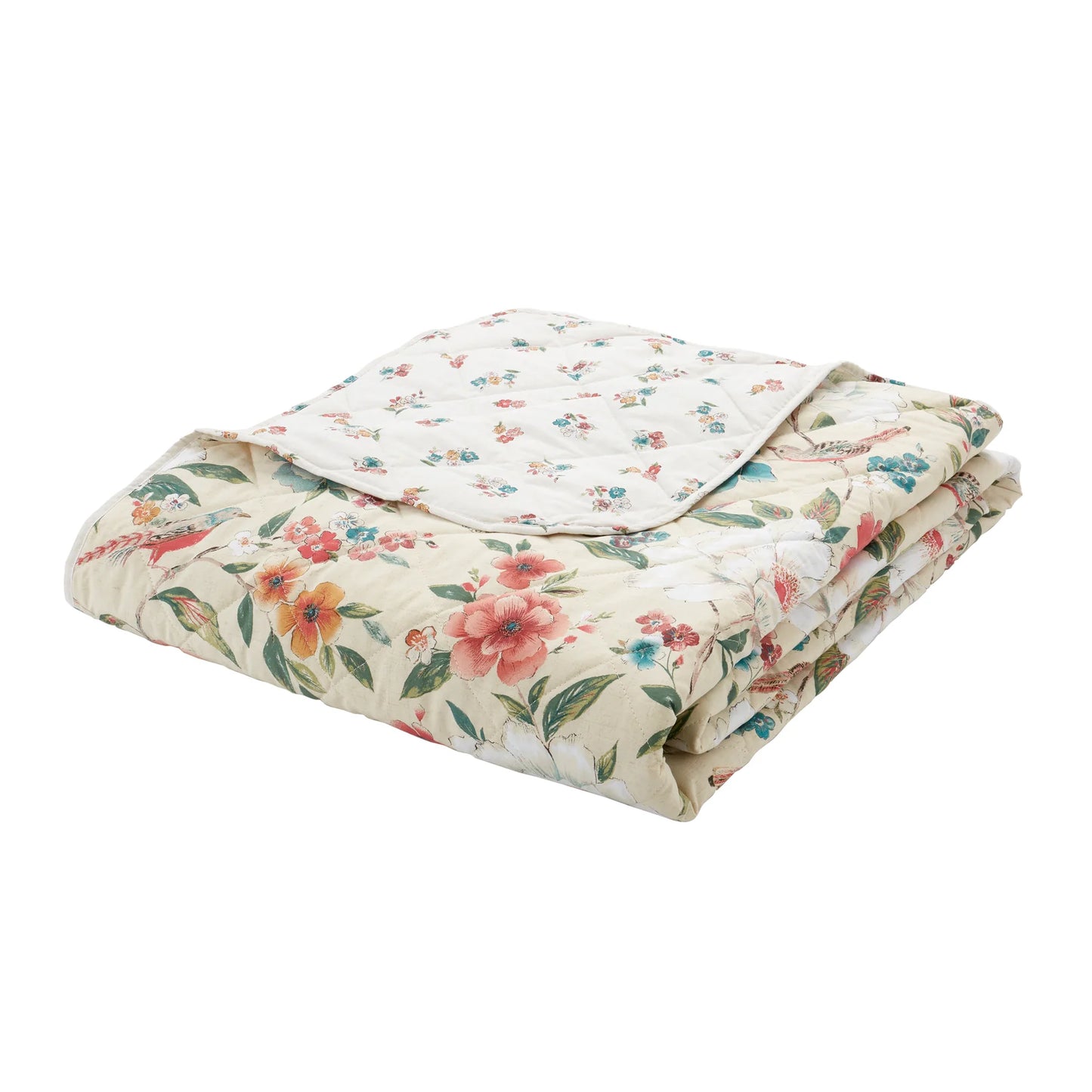 Pippa Floral Birds Bedspread by Catherine Lansfield