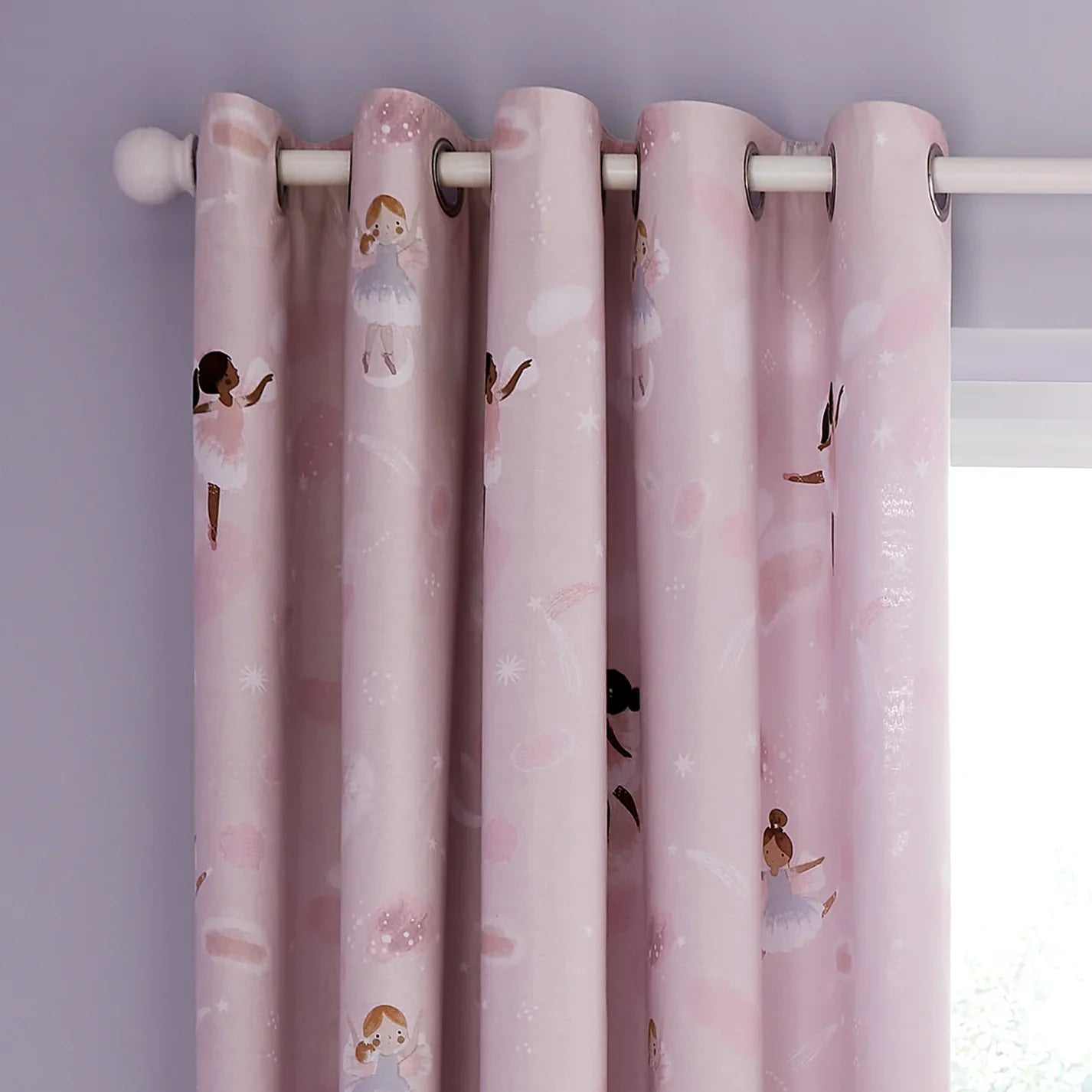 Dancing Fairies Eyelet Curtains by Catherine Lansfield Kids