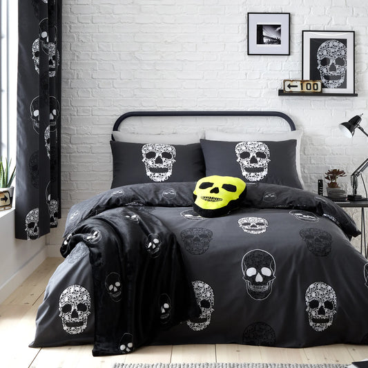 Skulls Duvet Cover Set by Catherine Lansfield Kids