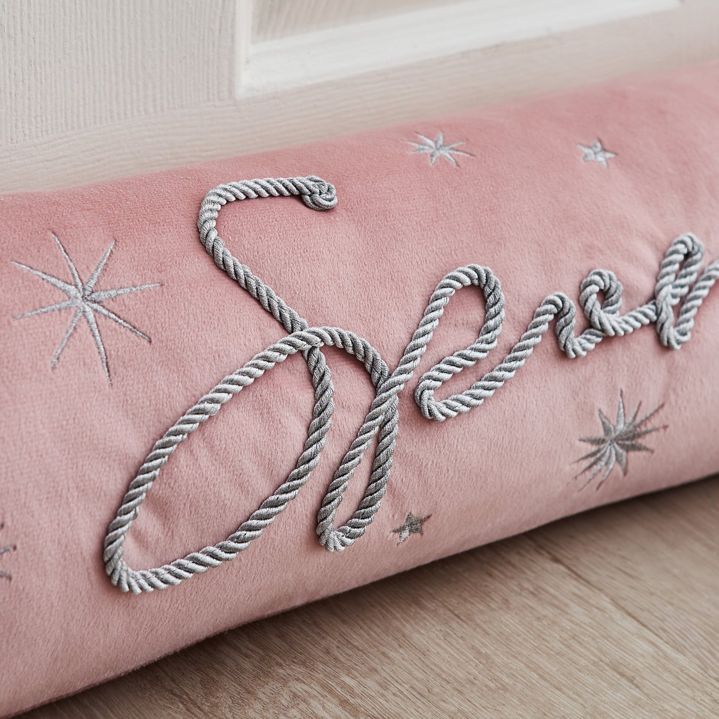 Christmas Sparkle Door Draught Excluder Pink by Catherine Lansfield