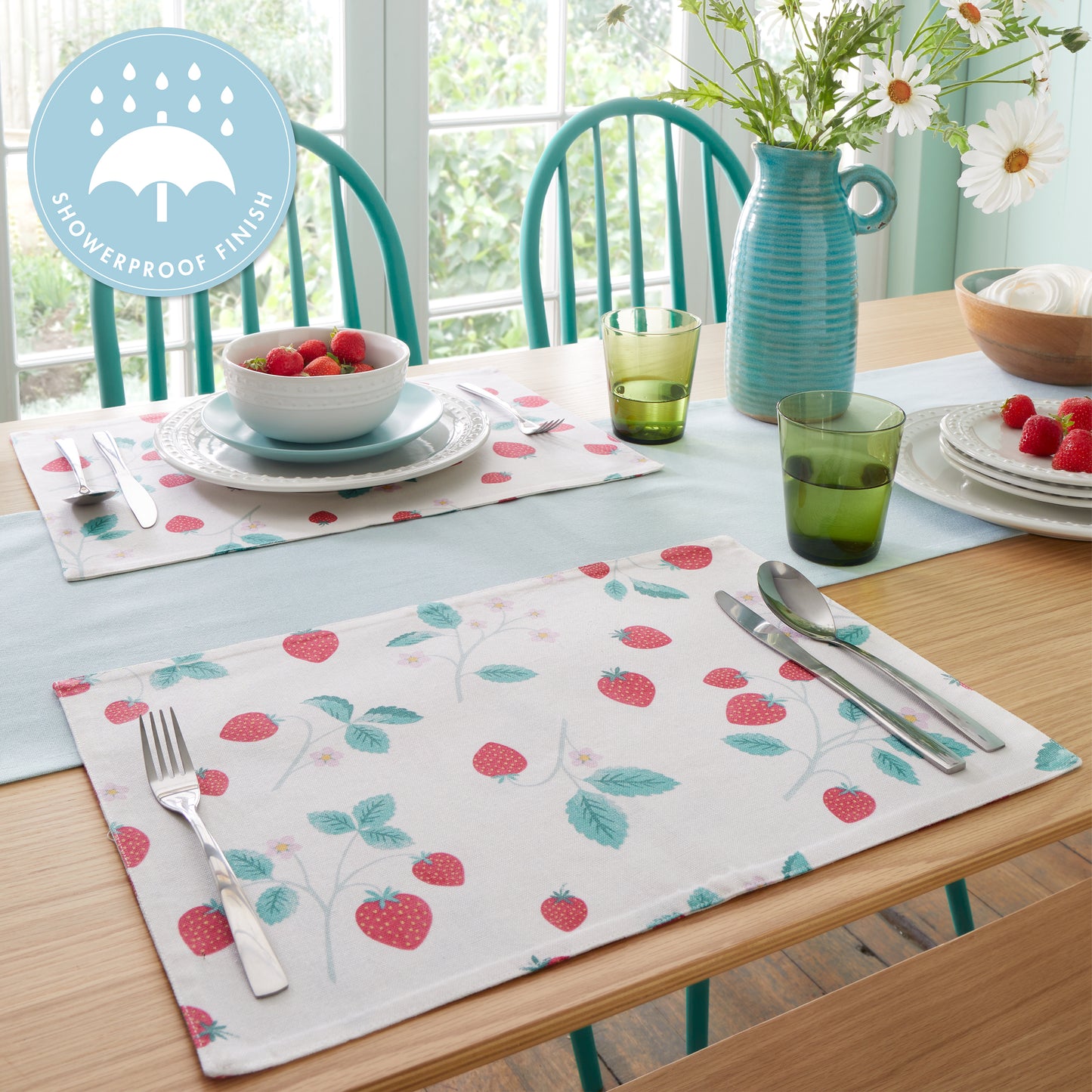 Strawberry Garden Pack of 4 Placemats