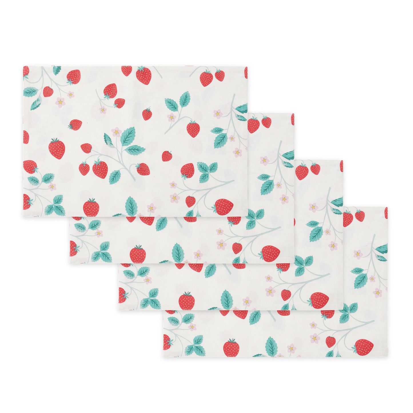 Strawberry Garden Pack of 4 Placemats