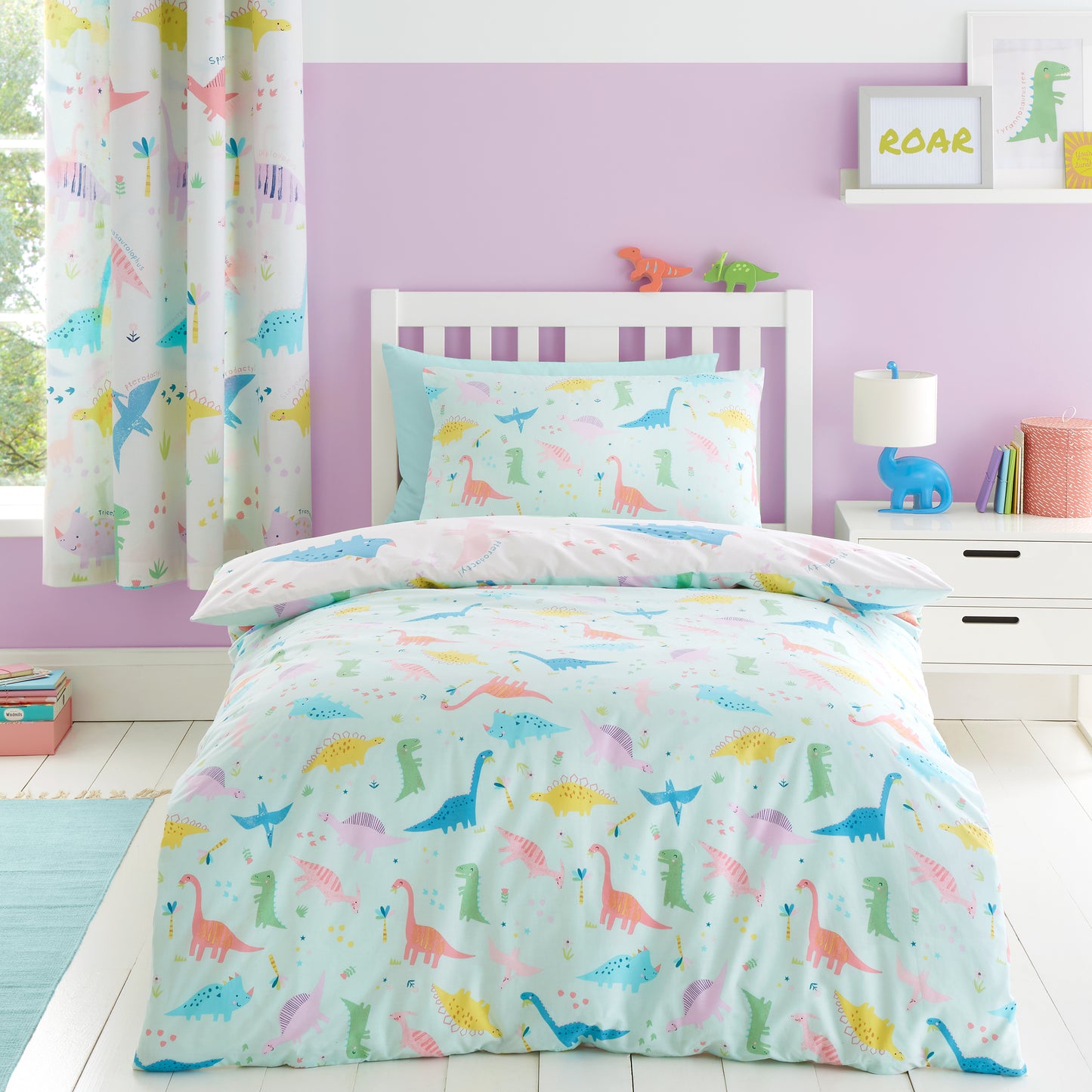 Dinosaur Friends Duvet Cover Set by Catherine Lansfield kids