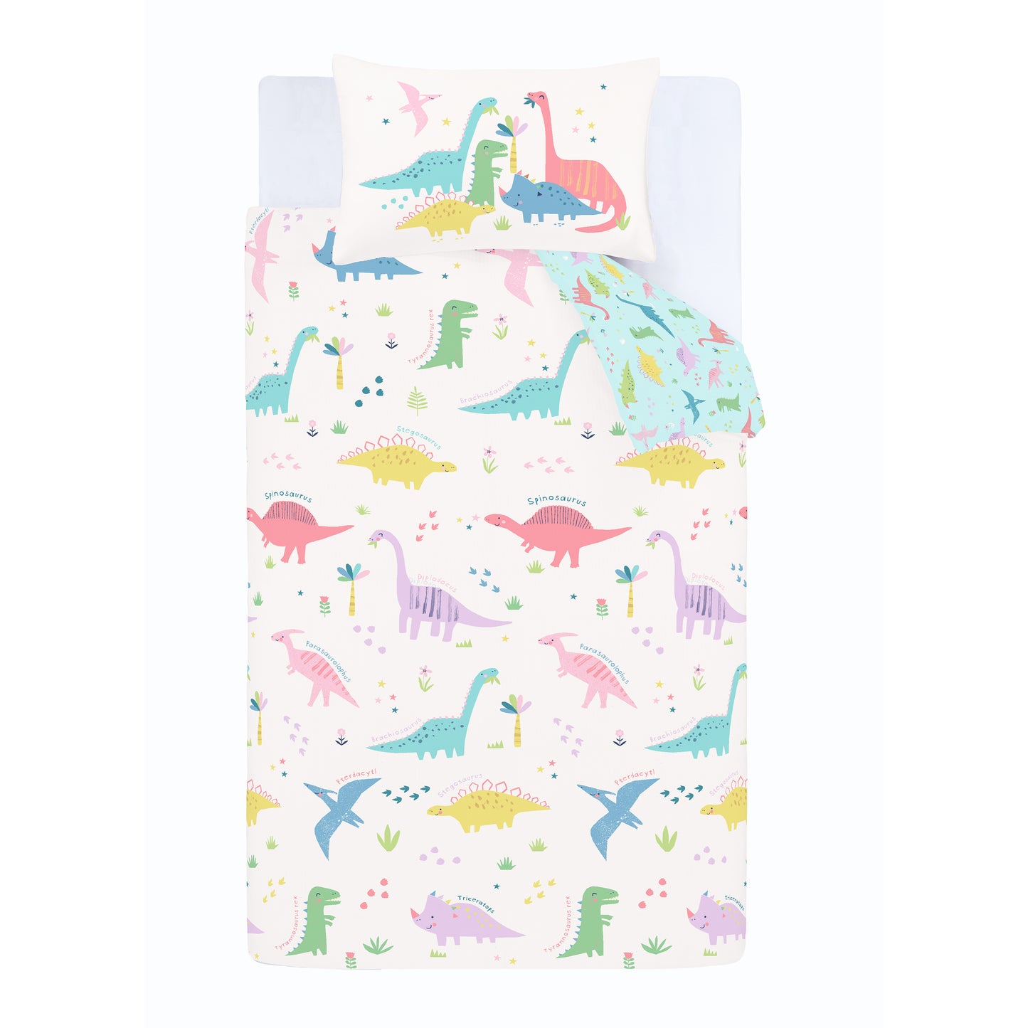 Dinosaur Friends Duvet Cover Set by Catherine Lansfield kids