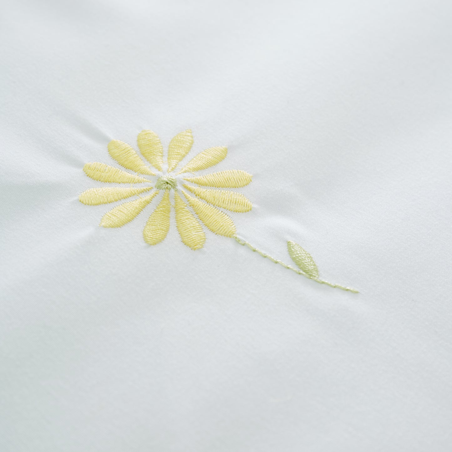 Lorna Embroidered Daisy Duvet Cover Set by Catherine Lansfield