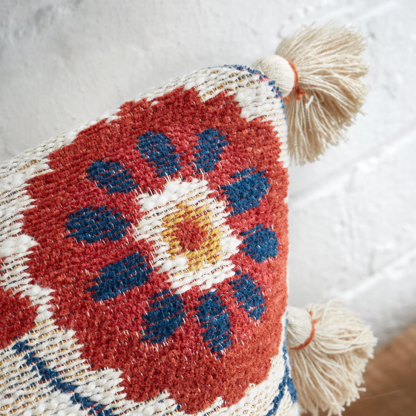 Yasmine Tassle Filled Cushion by Pineapple Elephant