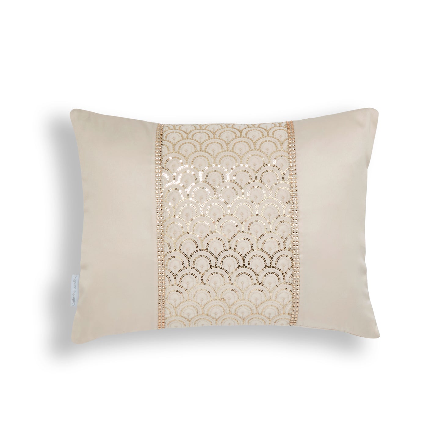 Deco Sequin Cushion in Champagne by Catherine Lansfield