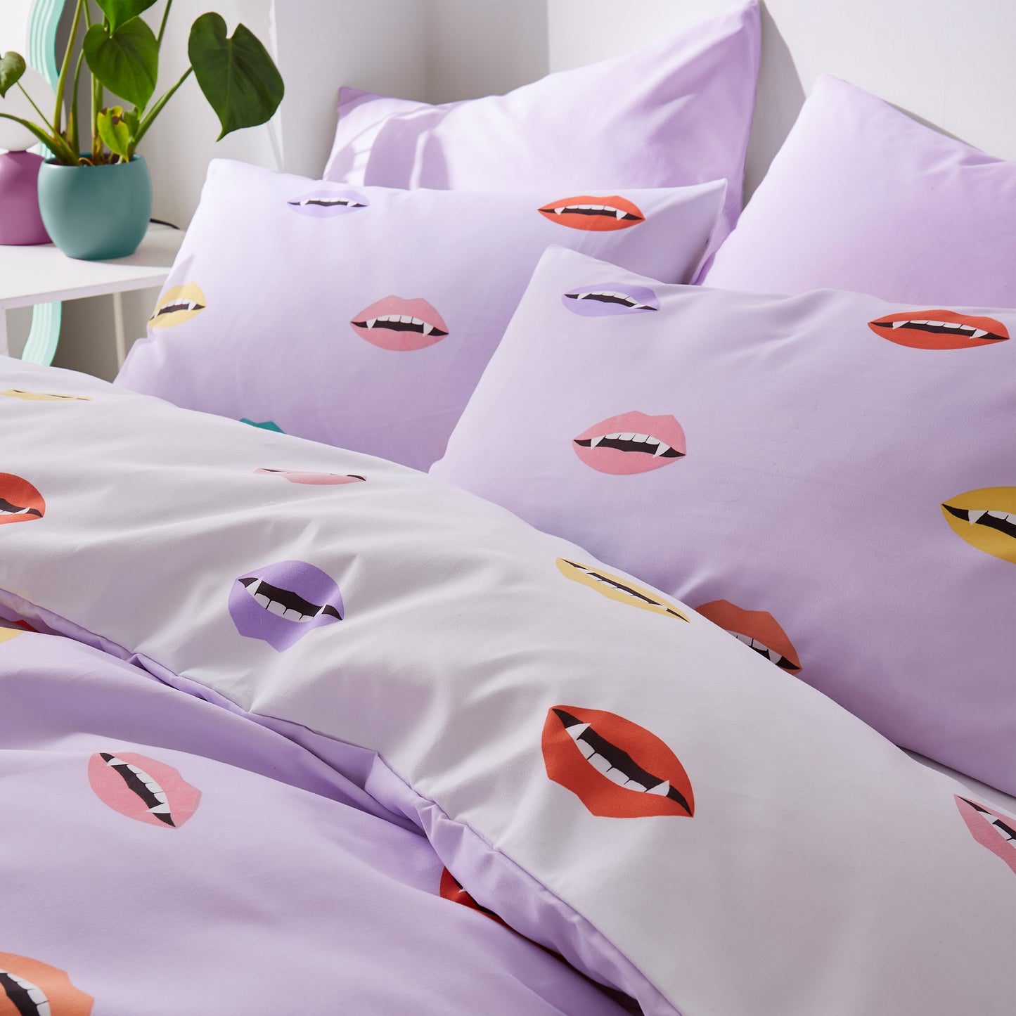 Halloween Vamp Soft  Reversible Duvet Cover Set by Sassy B