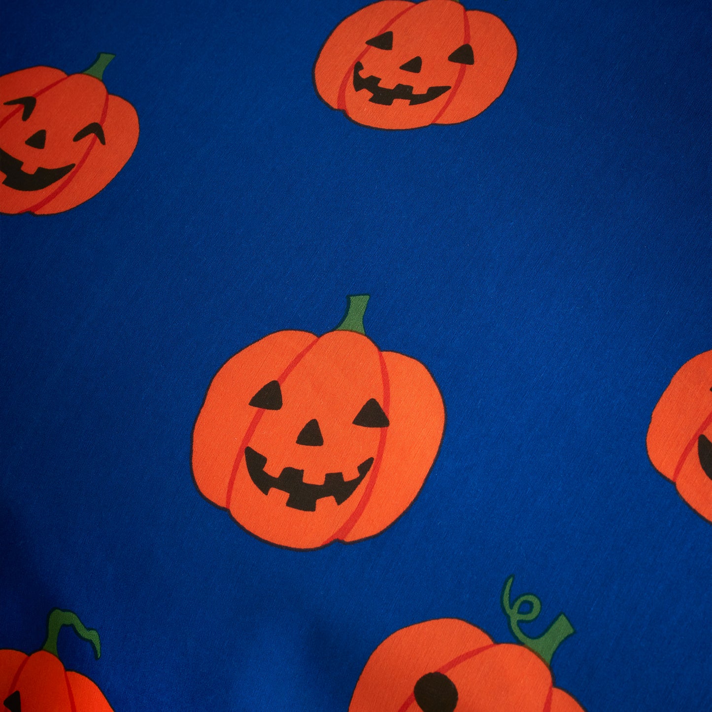 Halloween Pumpkins Reversible Duvet Cover Set in Navy Blue by Catherine Lansfield