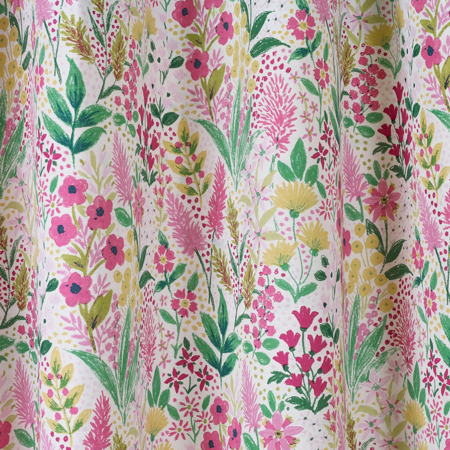 Tilly Floral Fully Reversible 66x90 Inch Eyelet Curtains in Pink by Catherine Lansfield