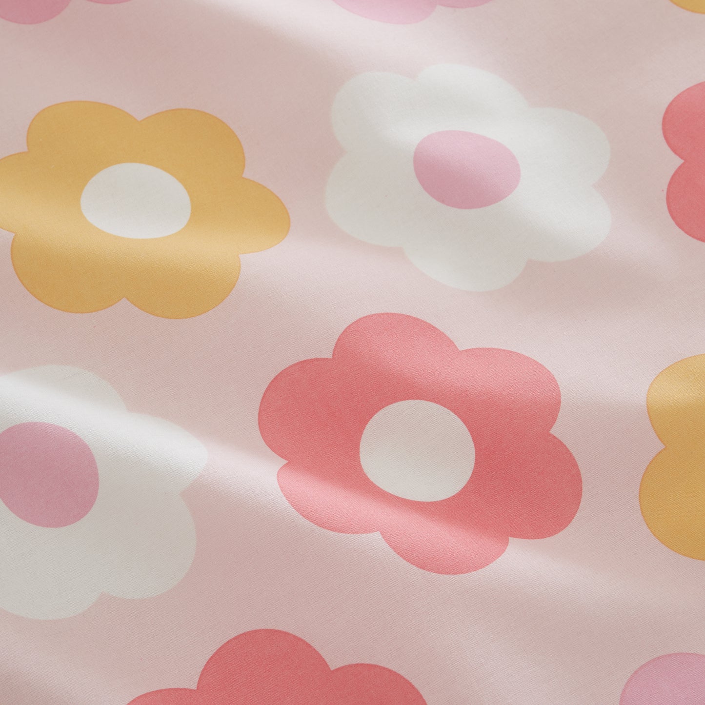 Retro Daisy Fitted Sheet Pink by Catherine Lansfield