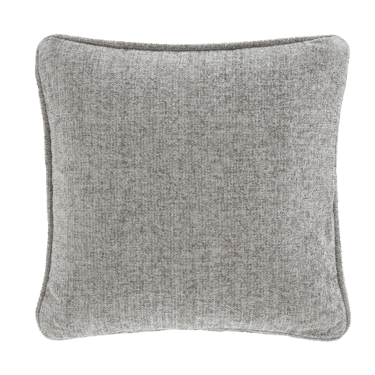 Wilson Plain Chenille Filled Cushion in Grey by Catherine Lansfield